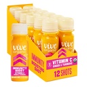 Živo organski vitamin C + Imunitetna podpora Shot, hladno-prezirane kurkuma, Ginger & Acerola Cherry, Gluten Free, Vegan, Immunity Boost Vitamin C, 2 Fl Oz (Pack of 12)