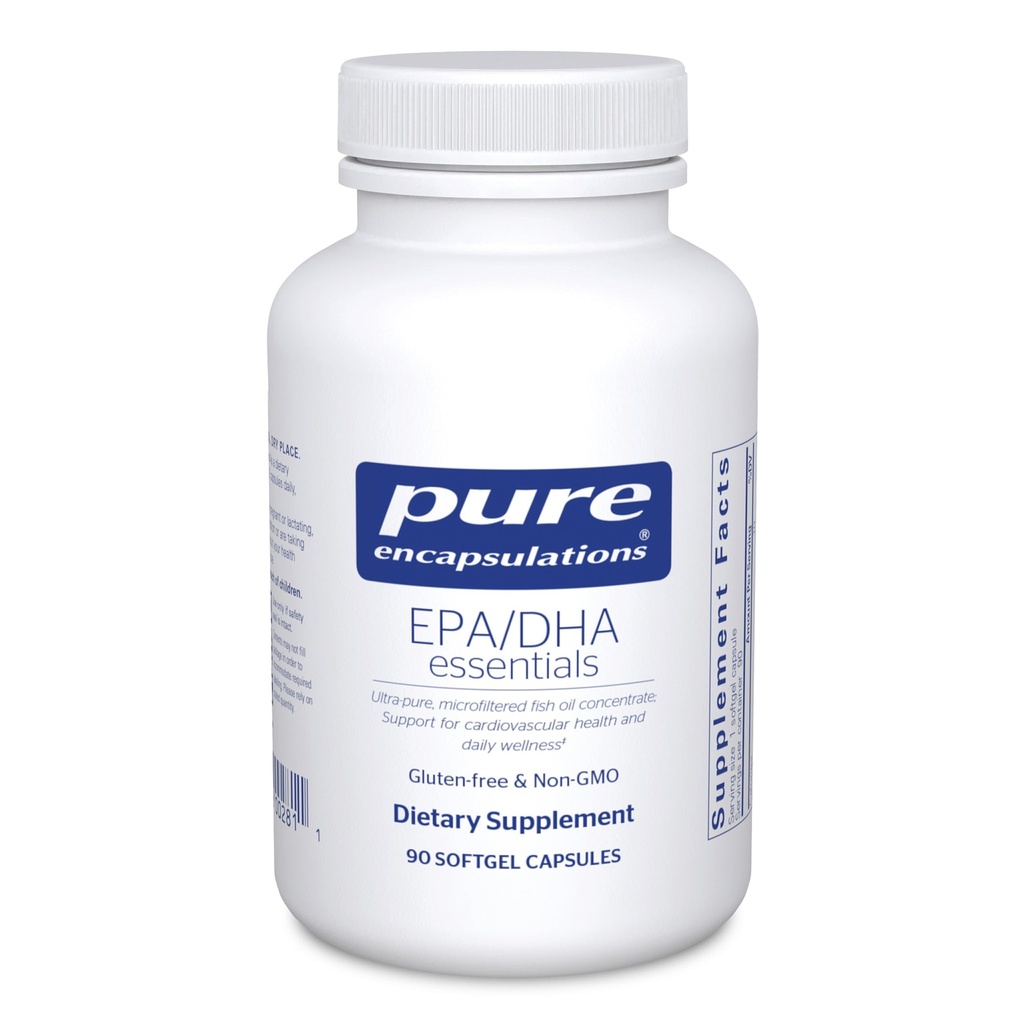Čiste Enkapsulacije EPA/DHA Essentials - koncentrat ribjega olja dodatek za podporo kardiovaskularnega zdravja - Premium EPA & DHA dodatek z Omega 3-90 Mehkužne kapsule