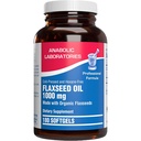 Hladno stiskano organsko laneno olje 1000mg Softgels - ne GSO organsko laneno olje Bogato z naravno Omega 3 6 9 za polno telesno korist - Ribe Free Omega 3 dodatek (180 Softgels)