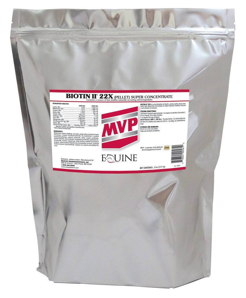 Biotin II 22X (5 funtov) Hoof dodatek za konje