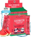 KLJUČNI HRANILCI Elektroliti powder paketi - osvežitev lubenice 40 Pack Hydration Pack - potovalna hidracija prašek - Brez sladkorja, brez kalorij, Gluten brezplačno - Made in USA