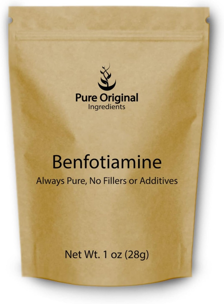 PURE POREKLA SESTAVINE Benfotiamin (1 oz) Vedno čist, brez polnil ali dodatkov