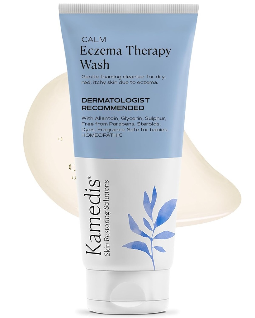 KAMEDIS Eczema terapija telo pranje za suho, srbečo in občutljivo kožo. Srbeči relief Botanicals Bath Gel. SLS, Parabeni in Fragnance brezplačno. Vlažilno telo pranje za dojenčke in odrasle