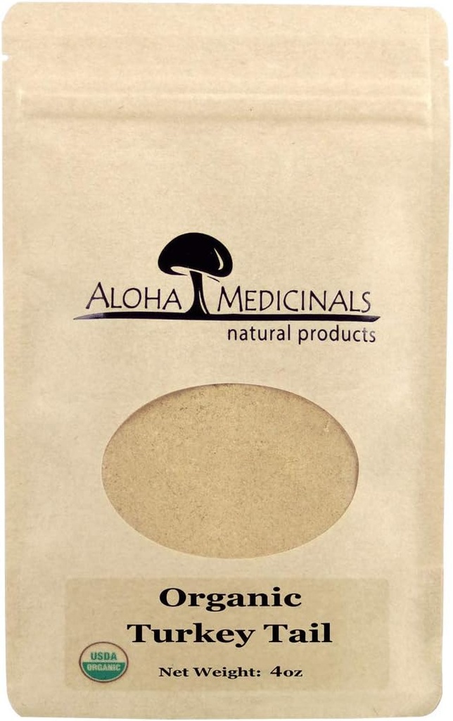 Aloha Medicines Pure Turkey Rep, Certified Organic Gobe dopolnila, Naravni zdravstveni dodatek, Bag of 4 oz Powder