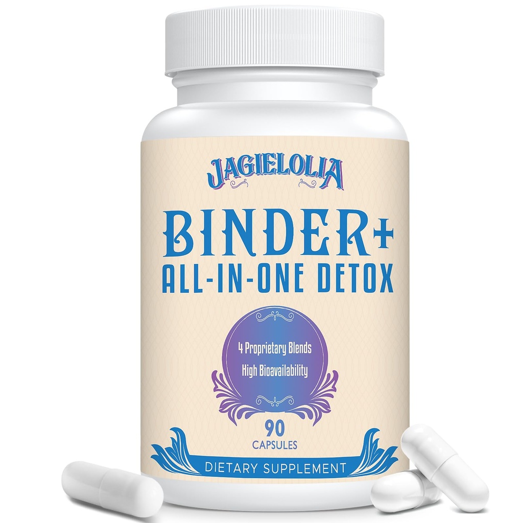 All-in-One Detox Binder dodatek 1500 MG - visoka biološka razpoložljivost, čiščenje jeter Gut Detox očistite z aktiviranim ogljem, Zeolit & Bentonit Clay za toksine, jeter, prebavne, 90 Veganske kapsule