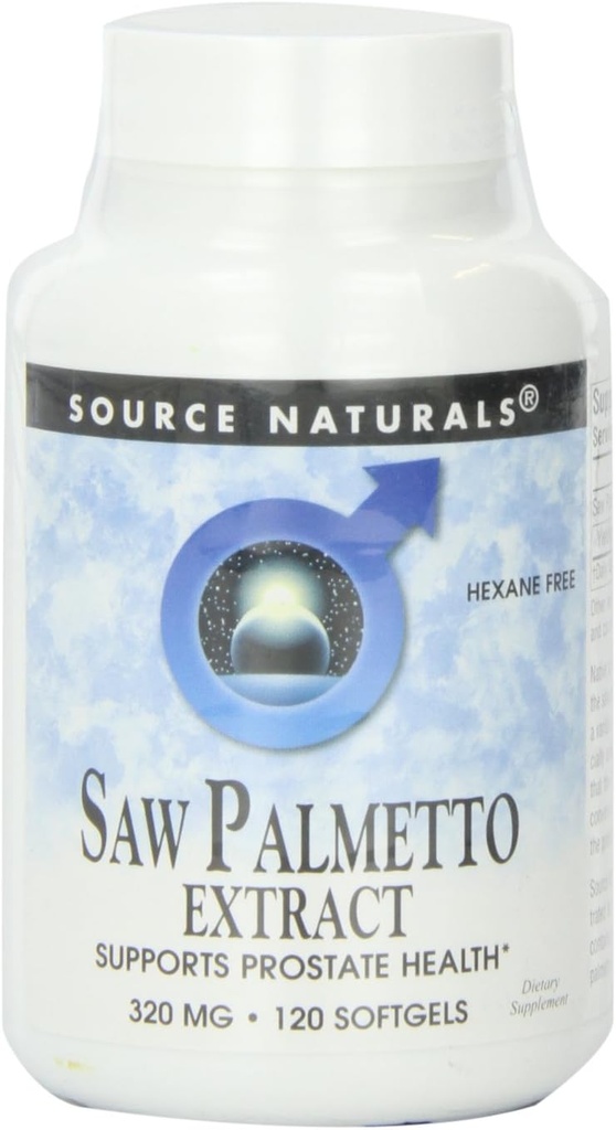 Vir Naturals Saw Palmetto Extract 320mg, 120 Softgels