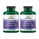 Swanson kalcijev citrat in vitamin D3 250 tablet (2 pakiranji)