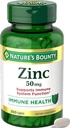 Naravni Bounty Cink 50mg, Imunska podpora in antioksidant dodatek, spodbuja zdravje kože, 1 Caplet na dan, Gluten brezplačno, 250 vegetarijanske kapele