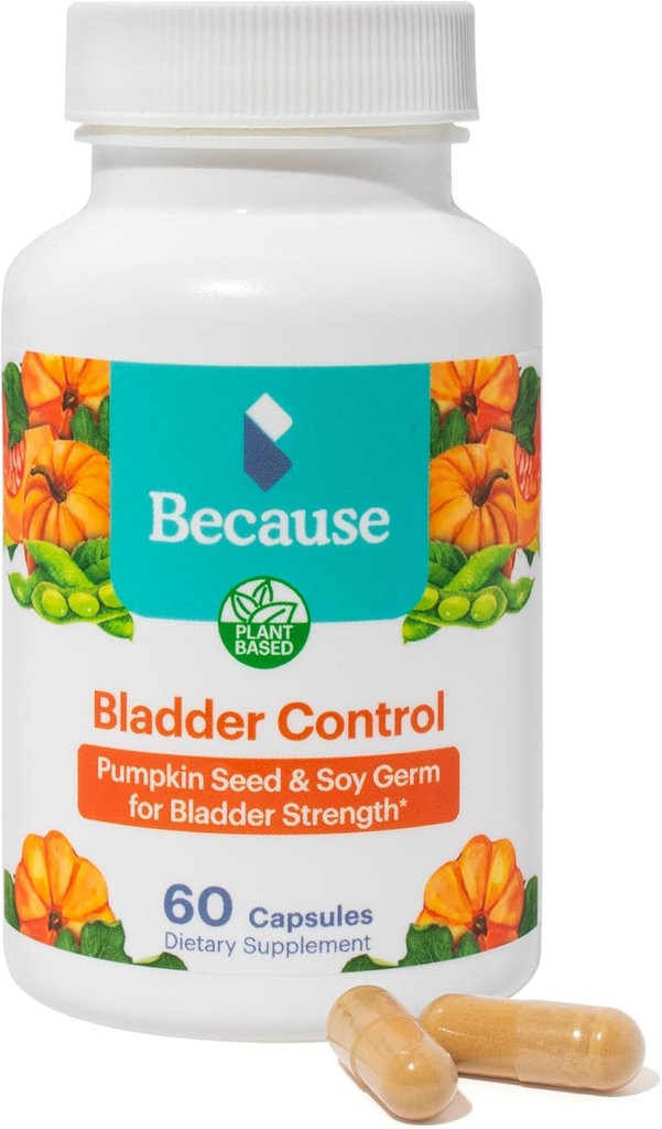 Ker Bladder Relief dodatek z bučno seme Extract - 60 kapsul (1 steklenica) - pomaga zmanjšati urgenco in pogostost, podpira močne mišice Pelvic Floor, Vegan & Non-GMO, Izdelano v ZDA