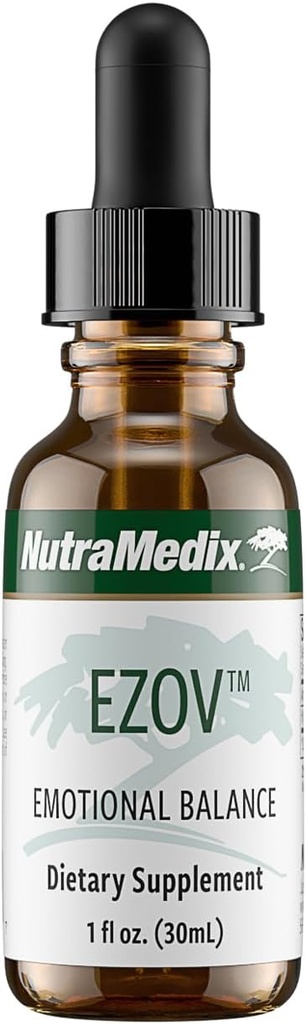 NutraMedix Ezov Hyssop Rastlinske kapljice - Tekoči dodatek za obvladovanje stresa, Sprostitev, Antioksidant Podpora & Gut Health - Liquid Herb Extract za Mood & Čustvene podpore (1oz / 30ml)
