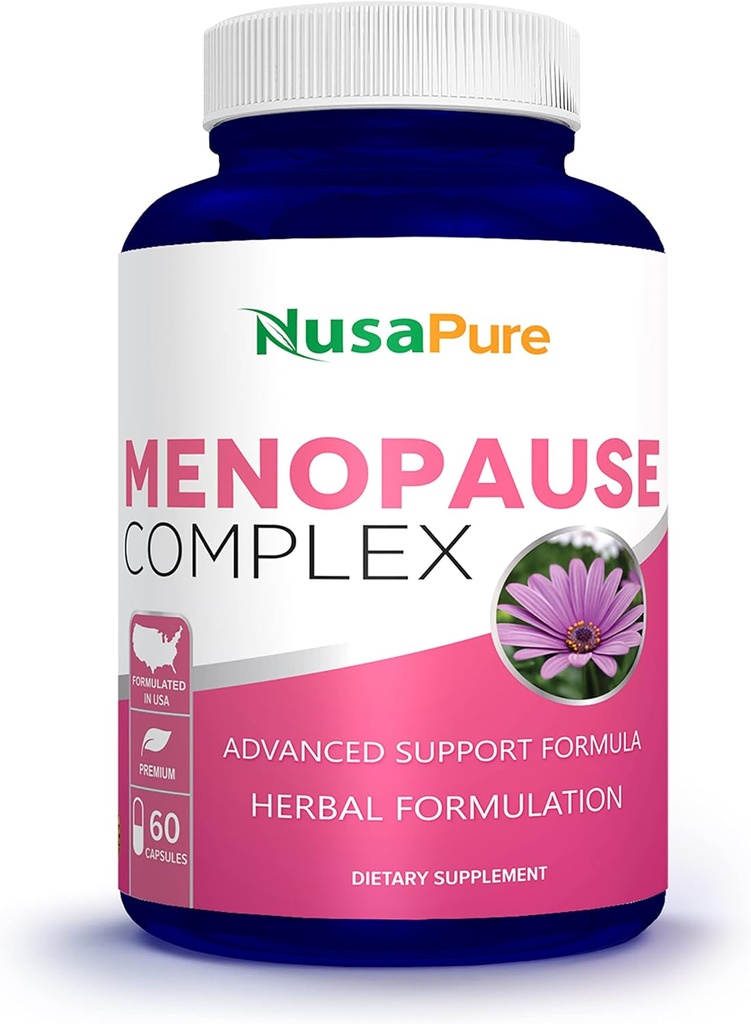 NusaPure Menopause Complex : Črna Cohosh in zeliščne sestavine - 60 kapsul