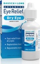 Bausch & Lomb Advanced Eye Relief, mazalne kapljice za suho oko, vlažilna in pomirjujoča, Relevantne solze za hitro in dolgotrajno olajšanje, 1 Fl Oz (Pack po 3)