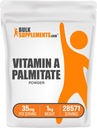 BulkSupplements.com Vitamin A Palmitate Powder - kot Retinol Palmitate, Vitamin A dodatek za podporo imunskemu & očesu - Gluten Free, 35mg na serviranje, 1kg (2,2 lbs) (Pack of 1)