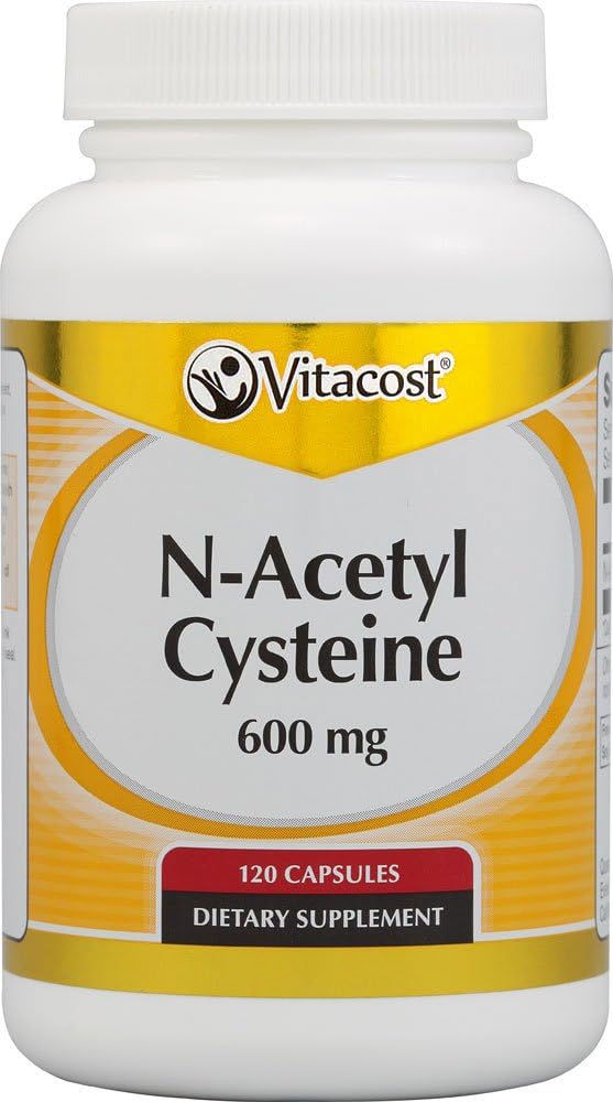 Vitacost N-acetil Cistein (NAC) - 600 mg - 120 kapsul