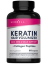 NeoCell Keratin Razpihovalnik las s kolagenom, ekstraktom Amla in vitaminom C, dopolnilom za lase in kožo, kapsula, 60 Štetje, 1 steklenica