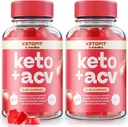 Paket 2 Ketofit Napredna Formula za hujšanje - Premium Keto ACV Formula, naravna mešanica Keto + ACV v Gummy, Original Keto Fit Gomitas za vsakdanje wellness (120 Gummies)