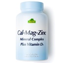 ALFA VITAMINS Kalcij, magnezij, cink plus vitamin D3, podpira zdravje kosti, imunske funkcije in proizvodnjo energije, 300mg kalcija, 133mg magnezija, 5mg cinka, 133 i.e. vitamin D3, 100 tablet