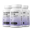 Balancebreens Melatonin 20mg Fast Dissolve Tablete - Visoka moč, hitro delovanje, Naravna podpora za spanje – Pomoč za spanje za odrasle – Ne-Groggy, brez zdravil Formula – 120 uspavalne tablete