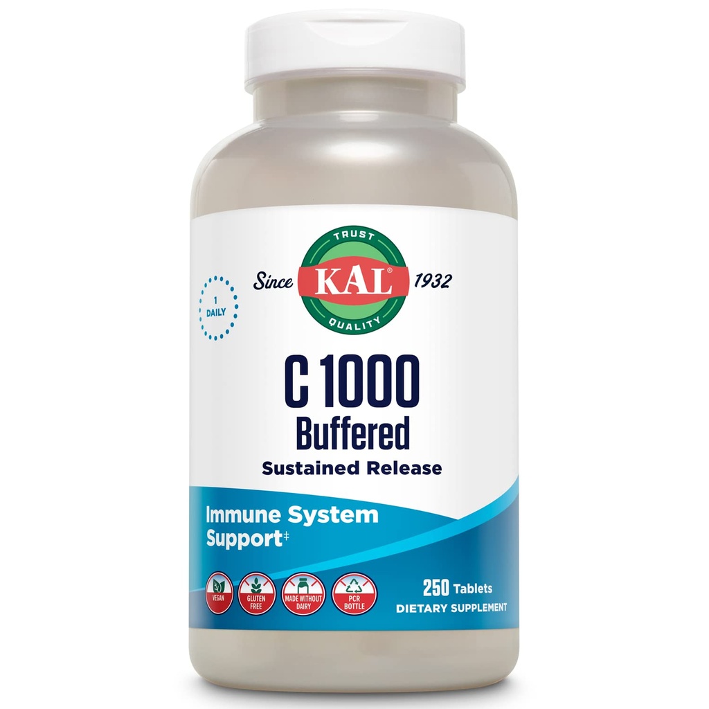 KAL C- 1000 puferirane tablete s podaljšanim sproščanjem, 1000 mg, 250