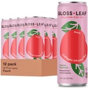 Gloss Leaf Collagen Iced Tea (Zero-Sugar, Peach): Zamašeni črni čaj s kolagen peptidi beljakovine & vitamin C, Lepota & Anti-Aging, 12 Fl Oz, 12 Pack