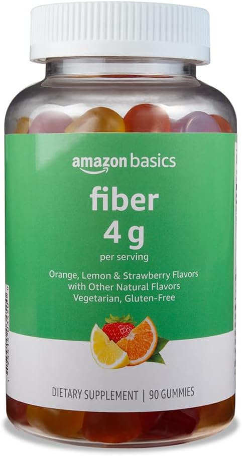Osnove Fiber Gumies za digestivno zdravje in rednost, Orange, Lemon & Jagodne arome, 90 Število, paket 1 (Prej Solimo)