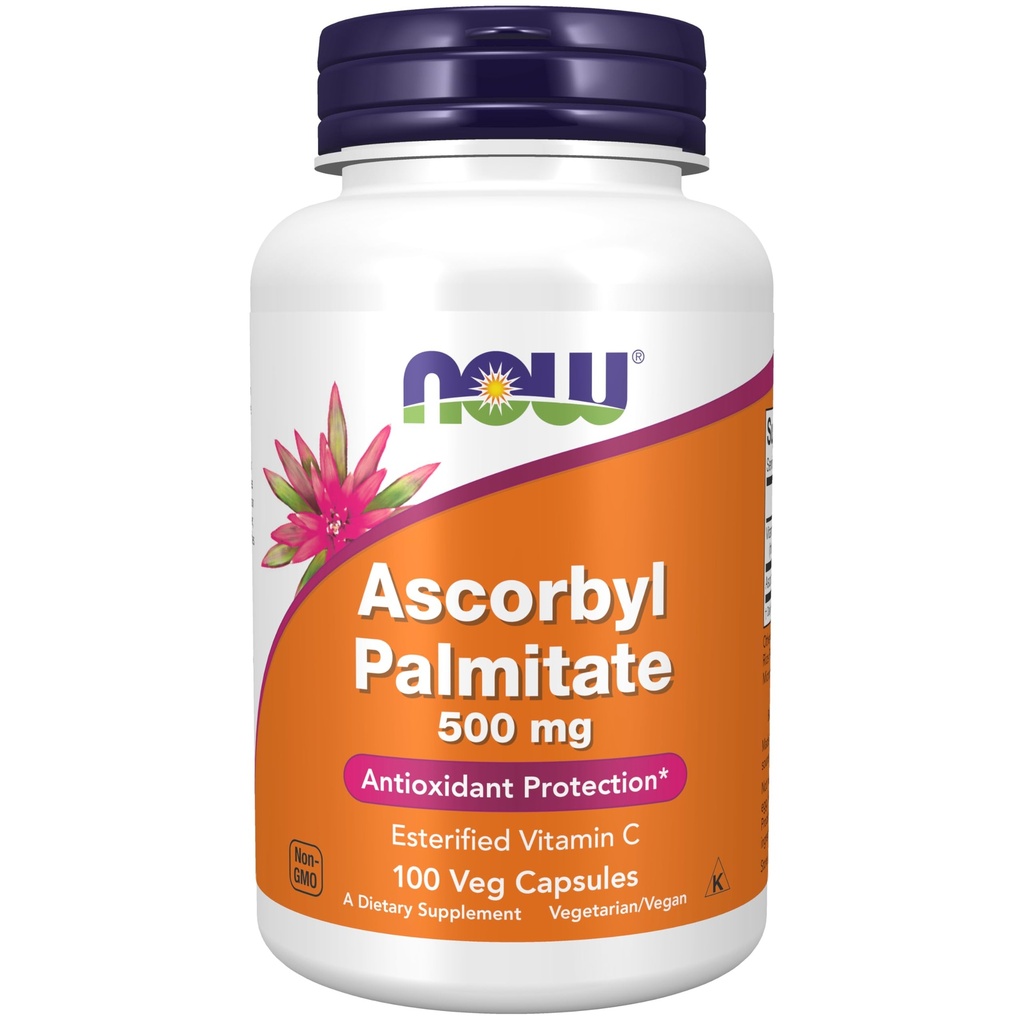 Zdaj dopolnila, Askorbil Palmitate 500 mg, esterificiran vitamin C, antioksidant zaščita*, 100 Veg kapsule