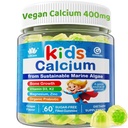 Otroci Kalcijevi žvečilni gumiji + vitamin D3 K2, magnezij, cink, ekstra absorpcija Alge Kalcijev dodatek za otroke Nežen za želodec, kosti, zobe, mišice, možgane, sladkor brez žvečljivih otrok Vitamini 4+, 60 Število