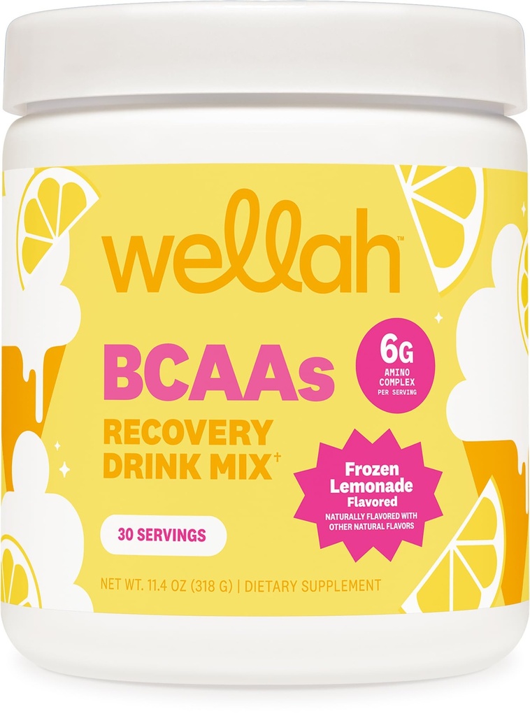 Wellah tako dolga bolečina BCAA prašek (zamrznjena limonada aroma) 30 serviranje - s hidracijskim kompleksom