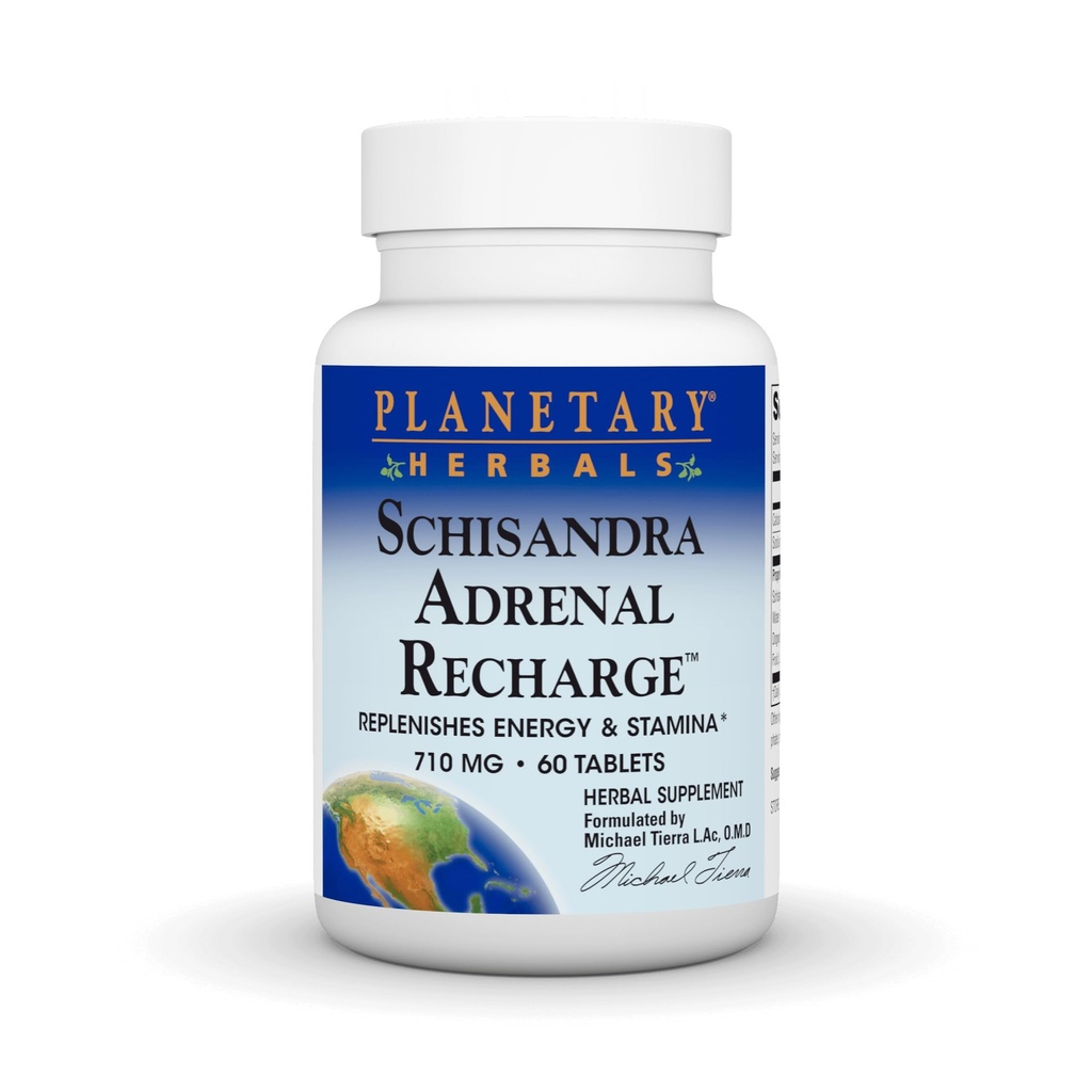 Planetarna zelišča Schisandra Adrenal Complex 710mg z Yam Rhizome, Poria Sclerotium & More - 60 tablet