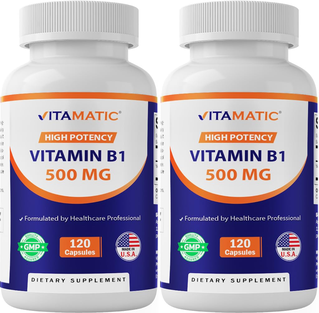 Vitamatski vitamin B1 (Thiamin) 500 mg – 2 pakiranji (120 kapsul skupaj)