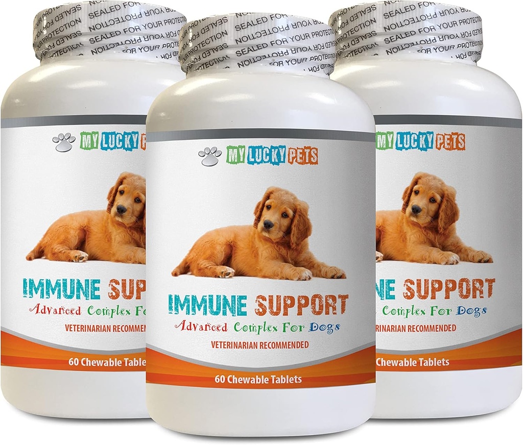 standardna procesna imunska podpora za pse - DOG IMMUNE PODPORA - SPLOŠNO ZDRAVJE IN WELLNESS BOOST - ANTIOXIDANT - LIVER ZDRAVJE - imunost organska goba mešanica za pse - 3 steklenice (180 Zdravljenja)