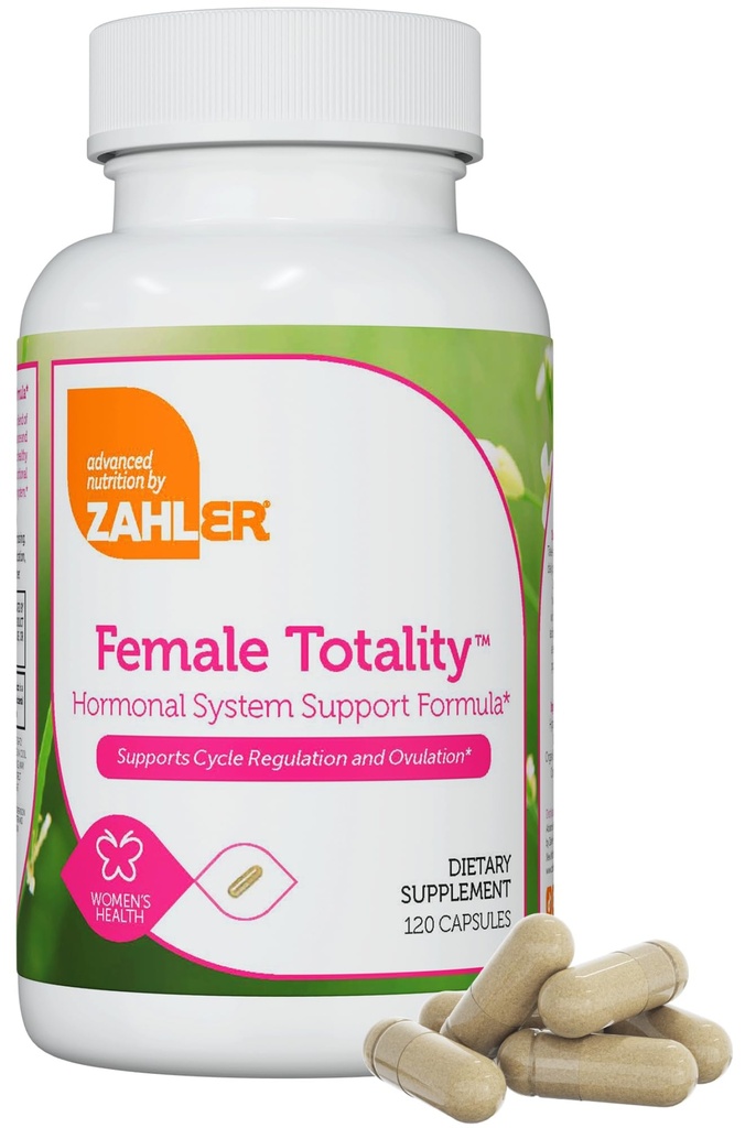 Zahler ženski skupno - multivitaminski hormon podpora za ženske dodatek z D-Chiro, Inositol, Dong Quai, Shatavari, Chaste drevo, sveti Bazilij, DIM, železa - Hormonska tehtnica za ženske (120 kapsul)