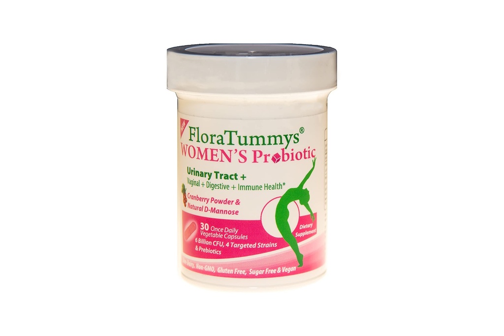 FloraTummys Ženske probiotik, urinarni trakt Prebavni imunski sistem zdravje, brusnični prašek, Kosher Certificirano, nemlečno, Gluten prost, Ne-GMO