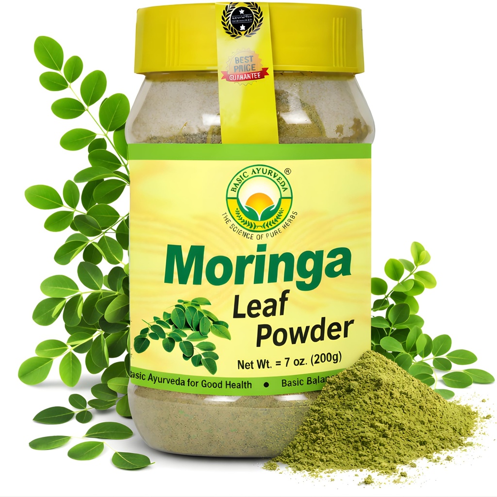 OSNOVNI AYURVEDA Moringa Leaf Powder - 7.05 Oz (200g) 