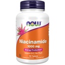 NOW Food Supplements, Niacinamid (vitamin B-3) 1000 mg, proizvodnja energije*, 90 tablet, bela, zunaj bele