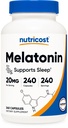 Nutricost Melatonin 20mg, 240 Kapsule, brez GMO in glutena