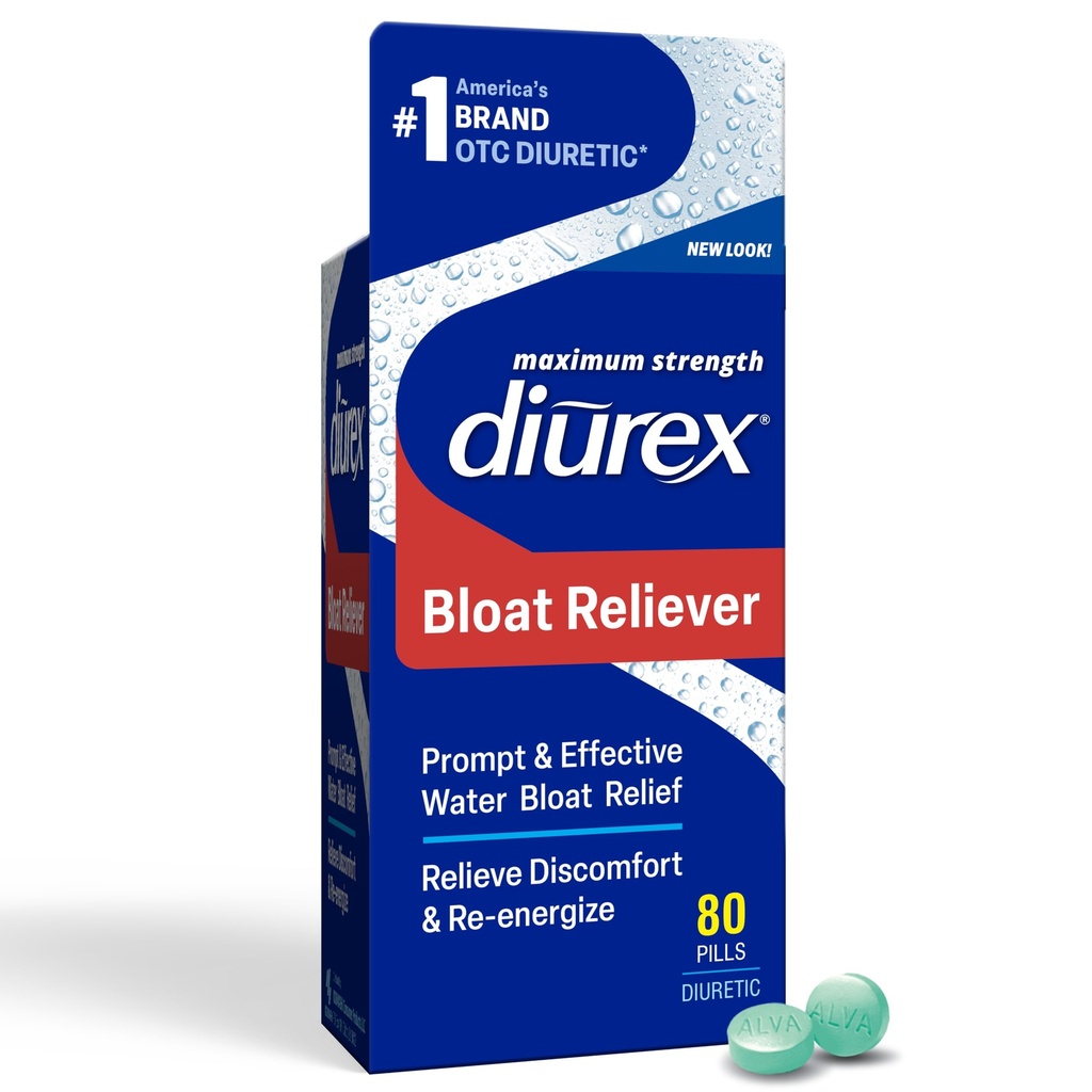 Diurex Ultra Re-Energing Water Pills - Olajšajte vodo Bloat - počutijo bolje & manj težko - 80 Count