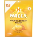 Halls Relief Medeni Lemon Kašelj Kapljice, Vrednost paket, 140 Kapljice