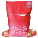 XEELA rastlinski veganski protein v prahu - Neodvisno testirani - 25g visoki proteini, Pea proteini za moške in ženske - vitamini in minerali, ne GSO, Mlekarna & Gluten brez, Nizka karbam & LowFat (Strawberry Cake)