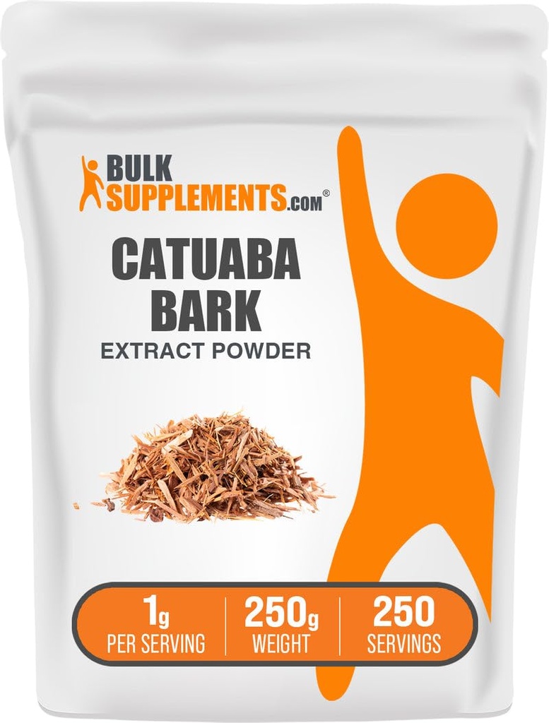 BulkSupplements.com Catuaba Bark Extract Powder - Catuaba Bark Powder, zeliščni dodatek - Vegan & Gluten Free, 1g na Serving, 250g (8.8 oz) (Pack of 1)