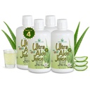Čudež Aloe Ultra Aloe Vera Juice, 1 Qt. 4 paket, celoten list, čisto, filtrirano, certificirano za vsebino in čistost (Gallon)
