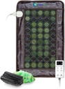 HealthyLine Far Infrared Ogrevanje Pad za hrbet, vratu, ramena in bolečine mišice Relief - Teading Electric Mat z Jade & Tourmaline Stones, ozemljitev – srednje velikosti 32 x 20 in