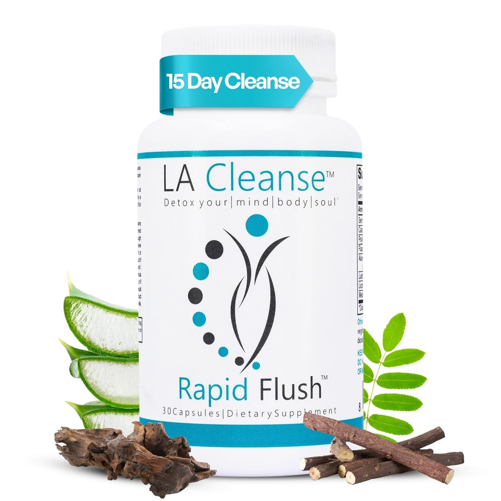 15 Day Clease and Detox - hitro blato 15 Day Gut čiščenje za razstrupljanje, čiščenje kolonije, podpora kolona Broom Gut - Izboljšati prebavljanje z Cascara Sagrada, Senna List, Psyllium Husk - Kapsule 30 Število