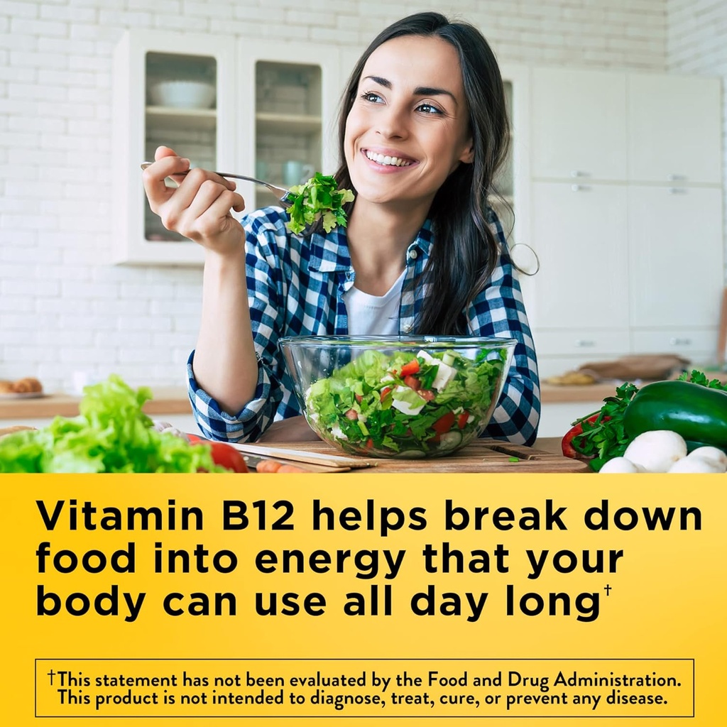 Nature Made Energy B12 1000 mcg, Dietary Supplement for Energy Metabolism Support, 150 Gummies, 75 Day Supply (Pack of 2)