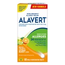 Alavertska alergija 24 urna relief, Citrus Burst Flavor, oralno dezintegrirane tablete za alergije, antihistaminik, loratadin 10 mg, 60