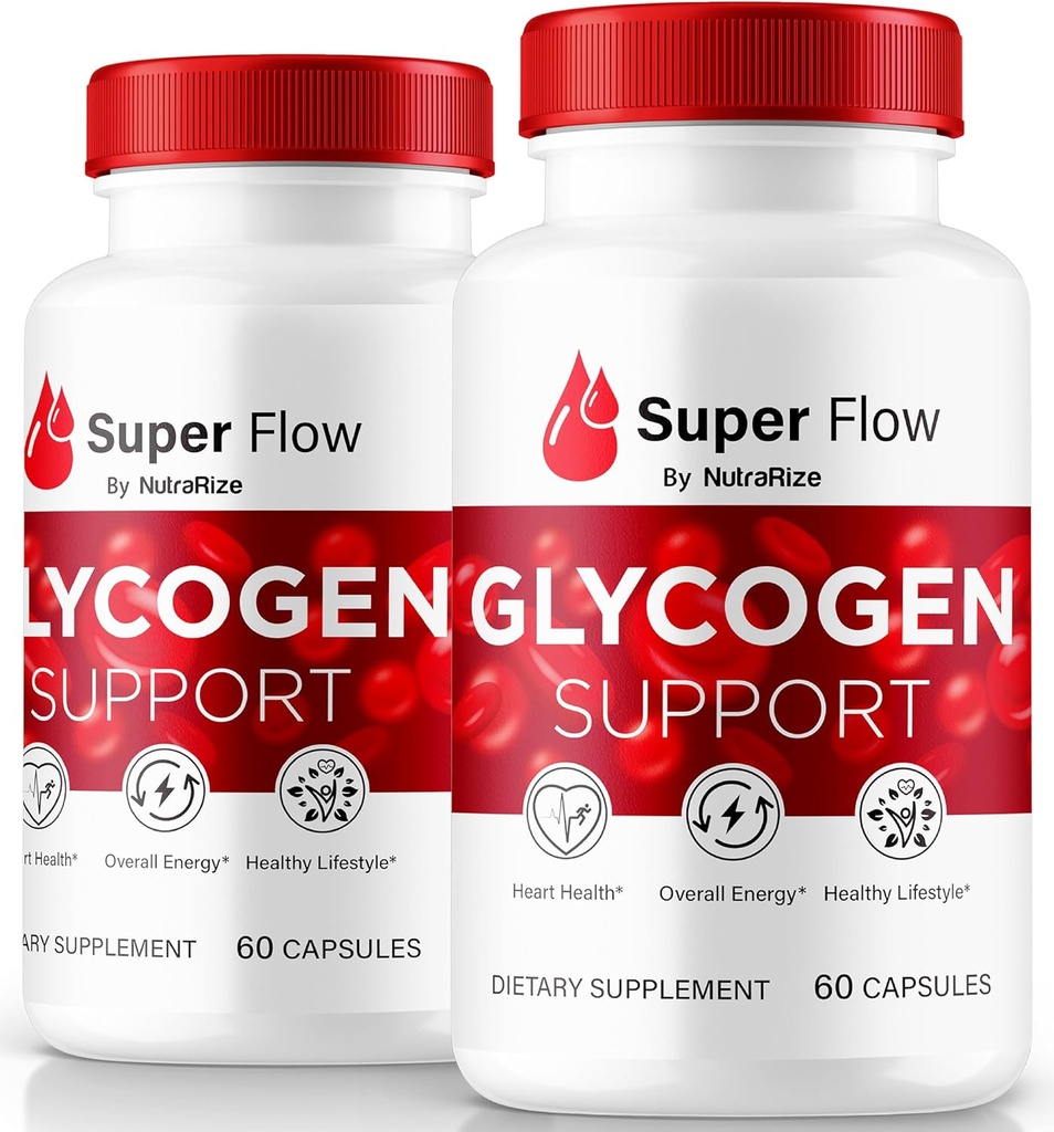 (2 pakiranji) Super Flow Glycogen, SuperFlow Glycogen podporne kapsule, Super Flow Glyco Optimizer, Uradna SuperFlow Glyco Optimiser Caps, Super Flow Detox Cleanse, Super Flow Glycol (120 kapsul)