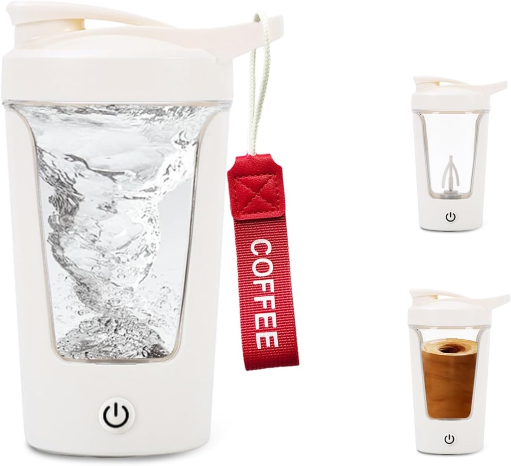 Električni Shaker steklenica, Prenosni proteini, Mixer Cup, USB C Shaker za gladke beljakovine Shakes, BPA-free, Tritan, 450ml, 16oz, Stir Cup, 500mAh polnilno