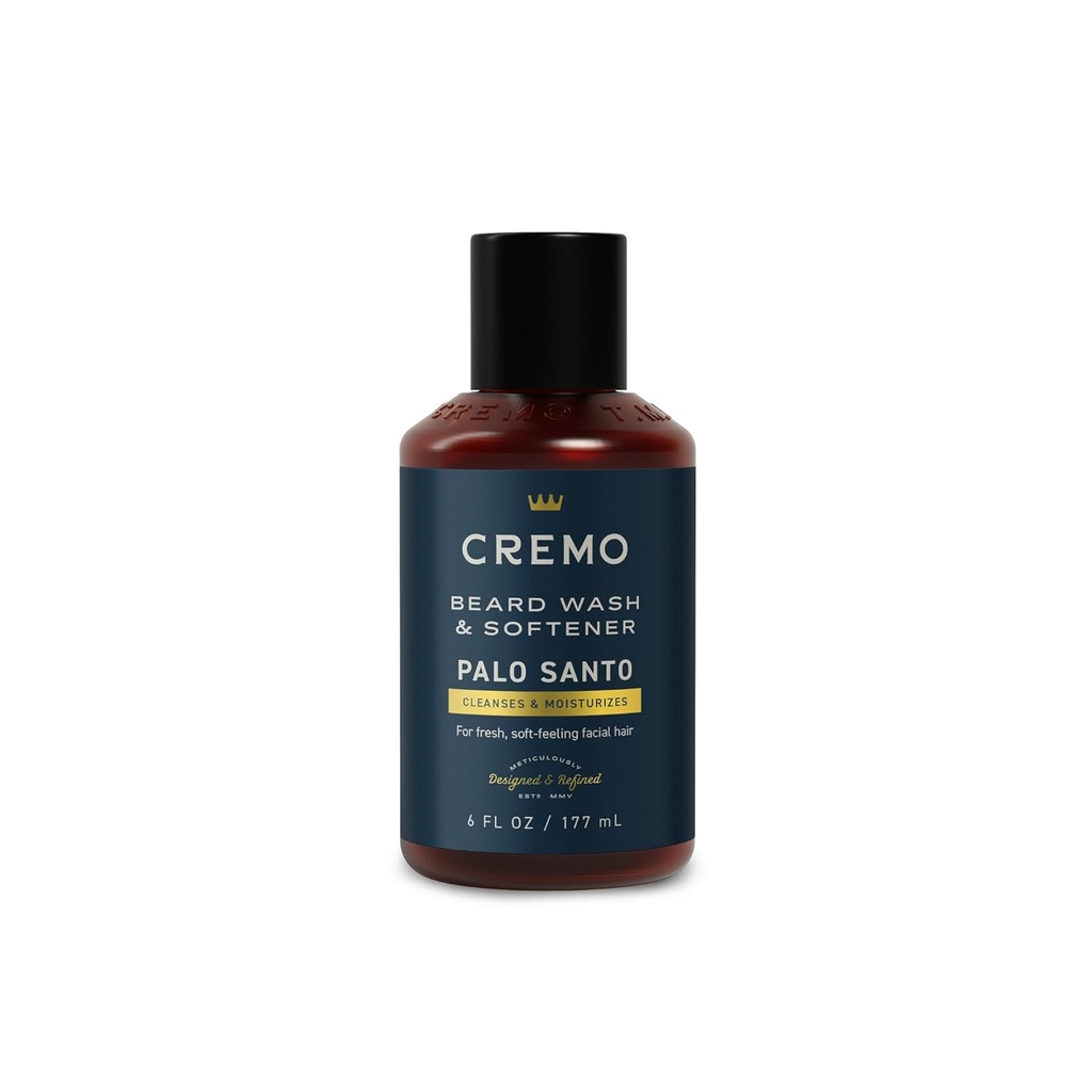 Cremo Palo Santo (Reserve Collection) Beard Wash & Mehčalo, Vlaži, Styles in zmanjša srbečica za vse dolžine obraza las, 6 Fluid Oz