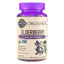Vrt življenja Organics Elderberry Gumies za odrasle in otroke - Imunska podpora dodatek z organskim sadjem, zeliščna mešanica, Elderberry, Echinacea, cink, vitamin C, 120 Vegan Gluten brezplačno Gumies
