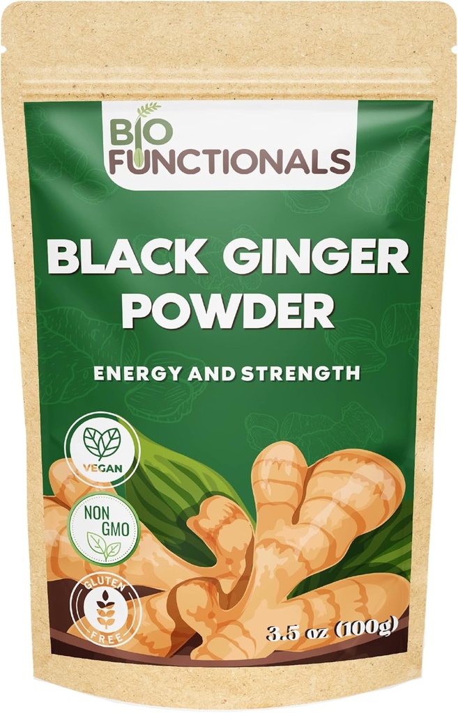 Black Ginger Powder (3.5 Oz) Thai Black Ginger Powder Kaempferia Parvifora. Spodbuja energijo in stamin
